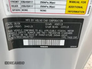 2009 Volvo C70 с VIN YV1MC67289J071127, выставлен на аукционе Copart как лот 55117775 с пробегом 71 515 миль миль и Списание • Salvage title. История ставок и продаж доступна на DreamBid. Изображение 13.