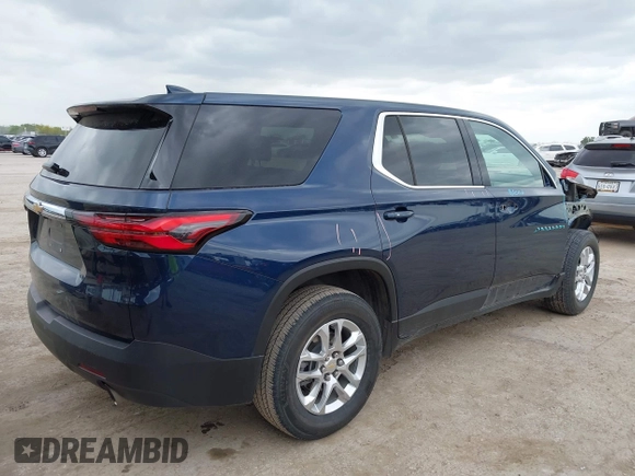 2023 Chevrolet Traverse LS with VIN 1GNERFKW6PJ221839, listed as a IAAI auction lot 42064680 with 41,183 mi miles and . Bid and sale history available at DreamBid. Image 4.
