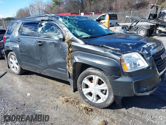 2017 GMC Terrain SLE with VIN 2GKALMEK3H6325083, listed as a IAAI auction lot 41546736 with 105,572 mi miles. Bid and sale history available at carsss.com. Image 1.