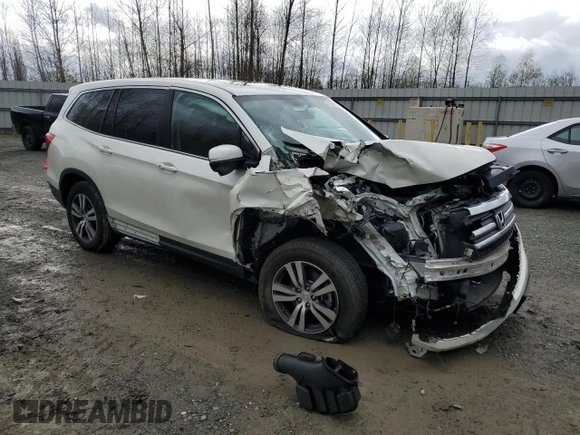 2017 Honda Pilot EX-L with VIN 5FNYF6H57HB061878, listed as a Copart auction lot 51531215 with 95,986 mi miles and Salvage Title. Bid and sale history available at DreamBid. Image 4.