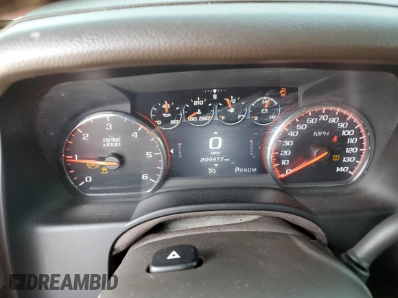 2015 GMC Yukon Denali with VIN 1GKS2CKJXFR180512, listed as a Copart auction lot 48249475 with 209,477 mi miles and Salvage Title. Bid and sale history available at carsss.com. Image 9.