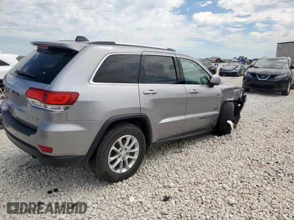 2021 Jeep Grand Cherokee Laredo X z VIN 1C4RJEAG2MC681229, wystawiony jako Copart lot #57771765 z przebiegiem 110 671 mil mil oraz Szkoda całkowita • Salvage title. Historia ofert i sprzedaży dostępna na DreamBid. Obrazek 3.