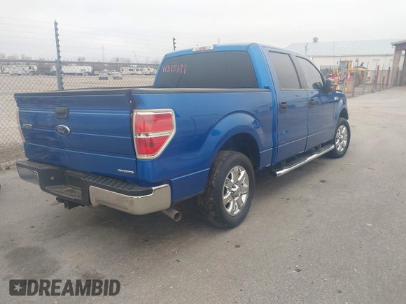 2014 Ford F-150 XL with VIN 1FTEW1CM1EKG07514, listed as a IAAI auction lot 41375171 with 217,758 mi miles. Bid and sale history available at carsss.com. Image 4.