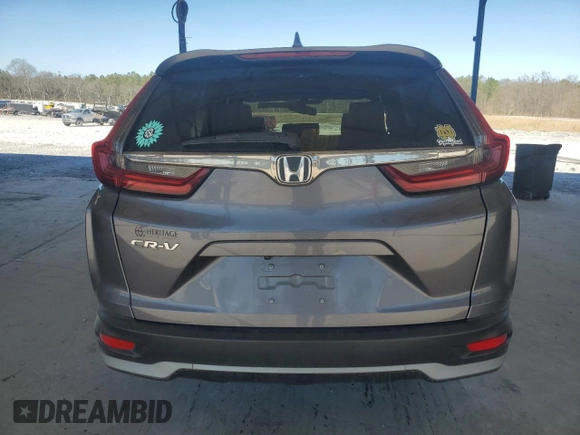 2020 Honda CR-V EX-L with VIN 5J6RW1H80LL007260, listed as a Copart auction lot 47457135 with 95,558 mi miles and Salvage Title. Bid and sale history available at carsss.com. Image 6.