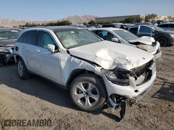 2018 Mercedes-Benz GLC with VIN WDC0G4JB2JV088342, listed as a Copart auction lot 86405734 with 0 mi miles and Salvage Title. Bid and sale history available at carsss.com. Image 4.