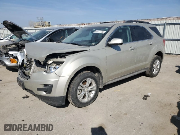 2013 Chevrolet Equinox LT with VIN 2GNALDEKXD6155236, listed as a Copart auction lot 48911735 with 120,446 mi miles and Salvage Title. Bid and sale history available at carsss.com. Image 1.