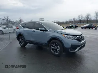 2022 Honda CR-V EX z VIN 2HKRW2H5XNH632256, wystawiony jako IAAI lot #38819681 z przebiegiem 19 694 mil mil oraz . Historia ofert i sprzedaży dostępna na DreamBid. Obrazek 1.