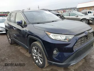 2019 Toyota RAV4 Limited with VIN JTMN1RFV4KD501124, listed as a IAAI auction lot 41510377 with 95,114 mi miles. Bid and sale history available at carsss.com. Image 1.