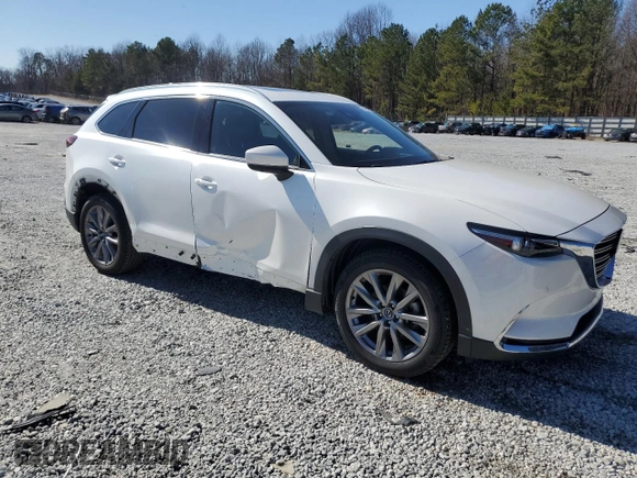 2021 Mazda CX-9 Carbon Edition with VIN JM3TCBDY7M0537378, listed as a Copart auction lot 43446575 with 51,650 mi miles and Salvage title. Bid and sale history available at DreamBid. Image 4.