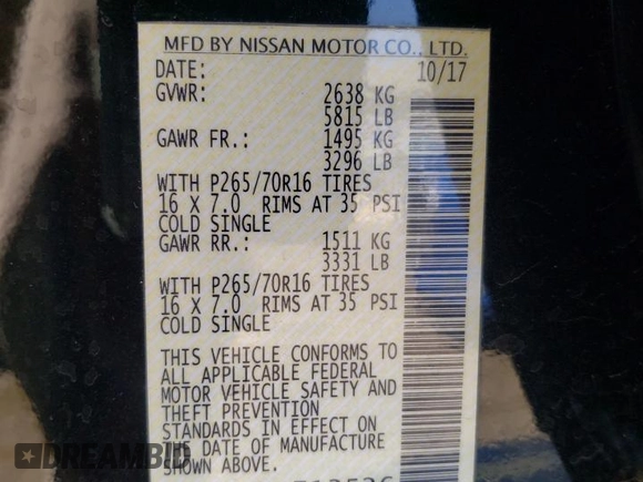 2018 Nissan Frontier SV z VIN 1N6AD0EV9JN713526, wystawiony jako Copart lot #68560073 z przebiegiem 76 036 mil mil oraz Nie do naprawy • Non repairable. Historia ofert i sprzedaży dostępna na DreamBid. Obrazek 12.
