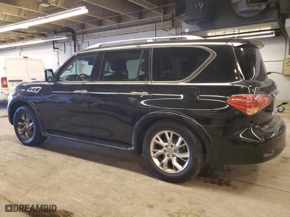 2012 Infiniti QX56 7-passenger with VIN JN8AZ2NEXC9019055, listed as a Copart auction lot 42878935 with NaN miles and Clean Title. Bid and sale history available at carsss.com. Image 2.