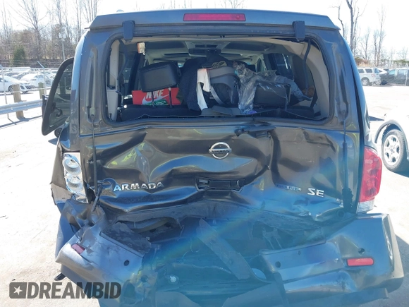 2009 Nissan Armada SE z VIN 5N1BA08D89N601178, wystawiony jako IAAI lot #41854346 z przebiegiem 228 637 mil mil oraz . Historia ofert i sprzedaży dostępna na DreamBid. Obrazek 6.