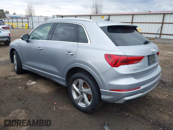 2021 Audi Q3 Premium with VIN WA1AUCF35M1131933, listed as a IAAI auction lot 41710739 with 93,293 mi miles and . Bid and sale history available at DreamBid. Image 3.