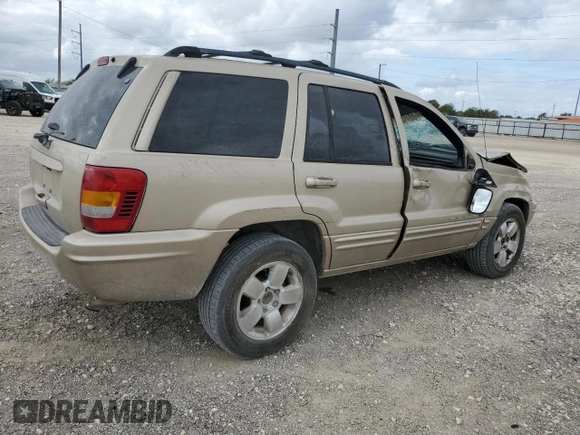 2001 Jeep Grand Cherokee Limited with VIN 1J4GX58S31C615097, listed as a Copart auction lot 78410074 with 207,382 mi miles and Salvage Title. Bid and sale history available at DreamBid. Image 3.