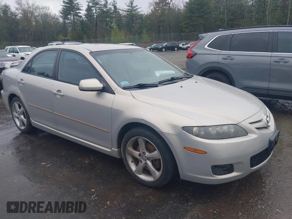 2008 Mazda 6 i Sport VE with VIN 1YVHP80C585M22670, listed as a IAAI auction lot 42178912 with 167,079 mi miles. Bid and sale history available at carsss.com. Image 1.