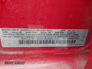 2010 Volkswagen Jetta TDI z VIN 3VWPL7AJ8AM694387, wystawiony jako IAAI lot #41955057 z przebiegiem 222 994 mil mil oraz . Historia ofert i sprzedaży dostępna na DreamBid. Obrazek 9.