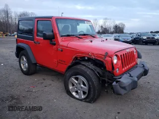 2015 Jeep Wrangler Willys Wheeler with VIN 1C4AJWAG9FL543998, listed as a Copart auction lot 88947025 with 142,433 mi miles and Salvage title. Bid and sale history available at DreamBid. Image 4.