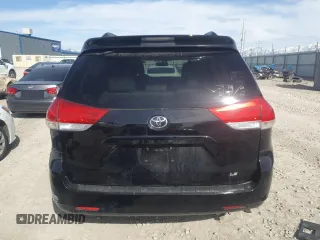 2013 Toyota Sienna LE AAS with VIN 5TDKK3DC6DS296783, listed as a Copart auction lot 52014085 with 0 mi miles and Salvage Title. Bid and sale history available at carsss.com. Image 6.
