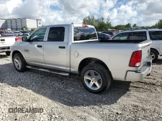 2017 Ram 1500 Express with VIN 1C6RR7KG2HS732427, listed as a Copart auction lot 77602404 with 105,715 mi miles and Salvage title. Bid and sale history available at DreamBid. Image 2.