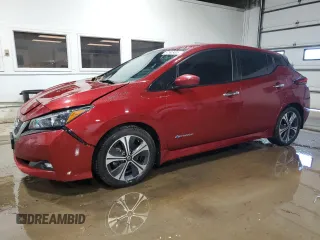 2018 Nissan LEAF SV with VIN 1N4AZ1CP7JC305400, listed as a Copart auction lot 57545495 with 73,363 mi miles and Salvage title. Bid and sale history available at DreamBid. Image 1.