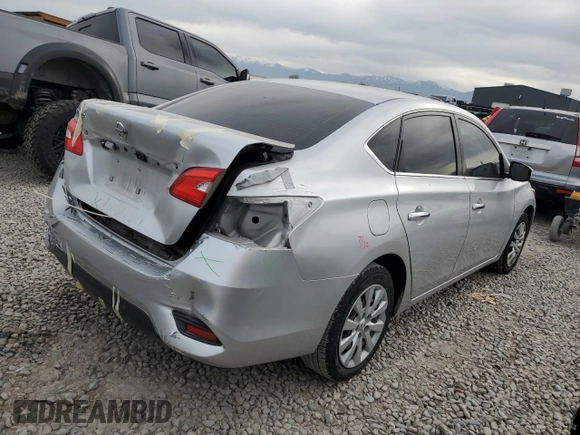 2018 Nissan Sentra S with VIN 3N1AB7AP7JY334670, listed as a Copart auction lot 53855975 with 92,235 mi miles and Salvage Title. Bid and sale history available at DreamBid. Image 3.