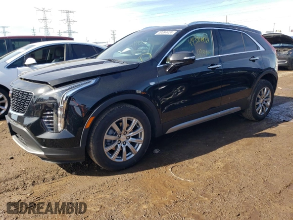 2021 Cadillac XT4 AWD Premium Luxury with VIN 1GYFZDR41MF002835, listed as a Copart auction lot 49384424 with 9,984 mi miles and Salvage Title. Bid and sale history available at carsss.com. Image 1.