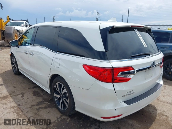 2019 Honda Odyssey Elite z VIN 5FNRL6H91KB110452, wystawiony jako IAAI lot #42630514 z przebiegiem 64 349 mil mil oraz . Historia ofert i sprzedaży dostępna na DreamBid. Obrazek 3.