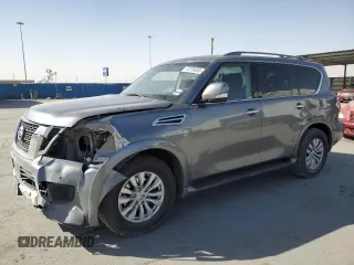 2017 Nissan Armada SV with VIN JN8AY2ND1H9004526, listed as a Copart auction lot 47239355 with 168,049 mi miles and Salvage Title. Bid and sale history available at carsss.com. Image 1.