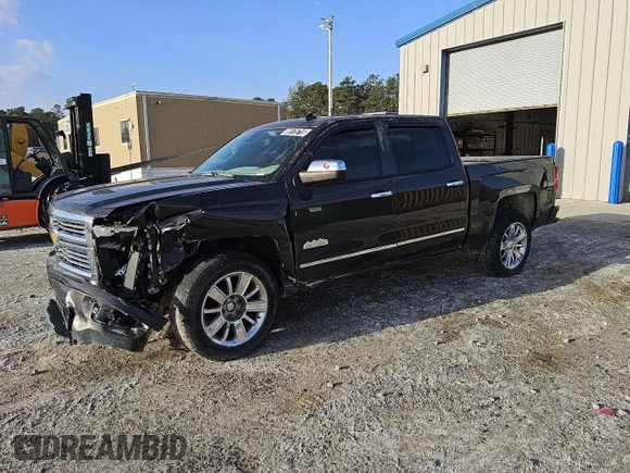 2014 Chevrolet Silverado 1500 High Country with VIN 3GCUKTEC3EG273713, listed as a Copart auction lot 49175715 with 184,960 mi miles and Clean Title. Bid and sale history available at carsss.com. Image 1.