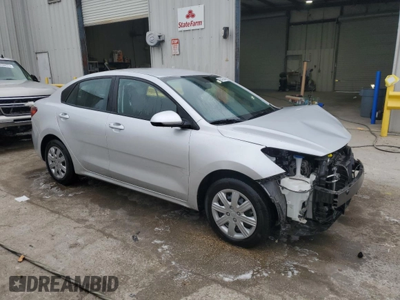 2023 Kia Rio LX with VIN 3KPA24AD2PE600513, listed as a Copart auction lot 85476444 with 17,164 mi miles and Salvage Title. Bid and sale history available at carsss.com. Image 4.