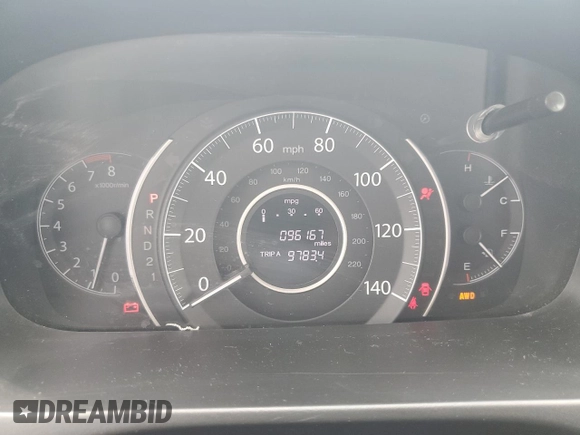 2012 Honda CR-V LX с VIN 5J6RM4H30CL027665, выставлен на аукционе Copart как лот 55382575 с пробегом 96 167 миль миль и На запчасти • Non repairable. История ставок и продаж доступна на DreamBid. Изображение 9.