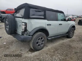 2021 Ford Bronco with VIN 1FMDE5BH9MLA96763, listed as a Copart auction lot 43749545 with 57,411 mi miles and Salvage Title. Bid and sale history available at DreamBid. Image 3.