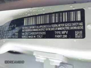 2017 Jeep Renegade Altitude с VIN ZACCJABB2HPG59265, выставлен на аукционе IAAI как лот 41252664 с пробегом 64 121 миль миль и . История ставок и продаж доступна на DreamBid. Изображение 9.