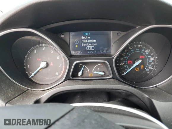 2012 Ford Focus SEL with VIN 1FAHP3H27CL393655, listed as a Copart auction lot 53046675 with 175,342 mi miles and Salvage Title. Bid and sale history available at carsss.com. Image 9.