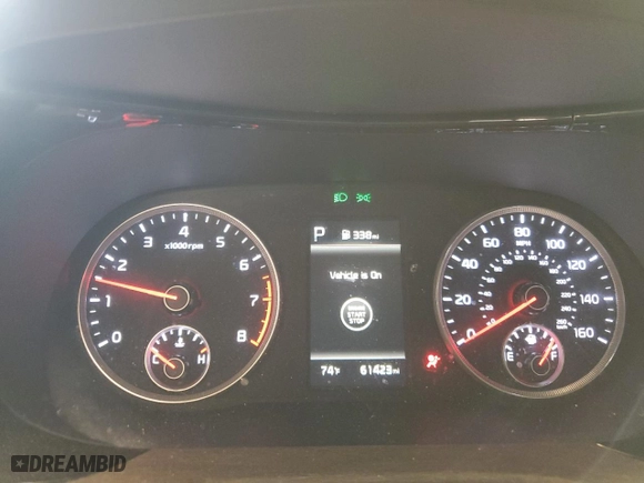 2021 Kia K5 EX with VIN 5XXG34J22MG035012, listed as a Copart auction lot 49859025 with 61,423 mi miles and Salvage Title. Bid and sale history available at carsss.com. Image 9.