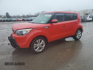 2014 Kia Soul + with VIN KNDJP3A50E7702829, listed as a Copart auction lot 52409345 with 32,672 mi miles and Salvage Title. Bid and sale history available at carsss.com. Image 1.