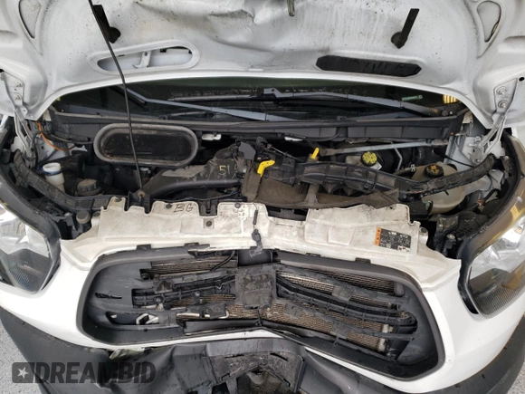 2019 Ford Transit with VIN 1FTYE1CM7KKA68876, listed as a Copart auction lot 55595075 with 90,838 mi miles and Salvage title. Bid and sale history available at DreamBid. Image 12.
