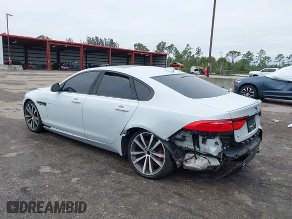 2018 Jaguar XF with VIN SAJBG4FV9JCY55697, listed as a IAAI auction lot 41406469 with 55,572 mi miles and . Bid and sale history available at DreamBid. Image 3.