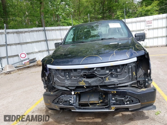 2023 Ford F-150 Lightning Pro with VIN 1FTVW1EL6PWG30061, listed as a IAAI auction lot 42362295 with 22,481 mi miles and . Bid and sale history available at DreamBid. Image 12.