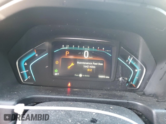 2019 Honda Odyssey EX-L with VIN 5FNRL6H77KB118277, listed as a Copart auction lot 48949955 with 166,843 mi miles and Salvage Title. Bid and sale history available at DreamBid. Image 9.
