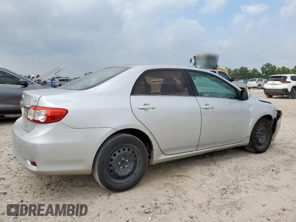 2013 Toyota Corolla L with VIN 5YFBU4EE4DP086191, listed as a Copart auction lot 57332815 with 279,675 mi miles and Clean Title. Bid and sale history available at DreamBid. Image 3.