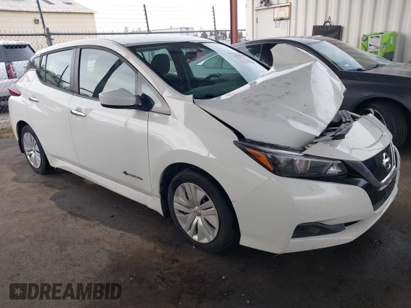 2018 Nissan LEAF S with VIN 1N4AZ1CP6JC303184, listed as a IAAI auction lot 41840462 with 122,983 mi miles and . Bid and sale history available at DreamBid. Image 1.