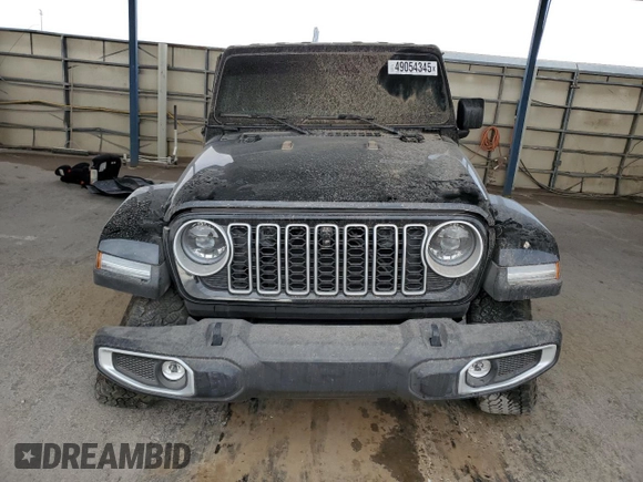 2024 Jeep Wrangler Sahara with VIN 1C4PJXEG0RW369476, listed as a Copart auction lot 49054345 with 816 mi miles and Salvage title. Bid and sale history available at DreamBid. Image 5.