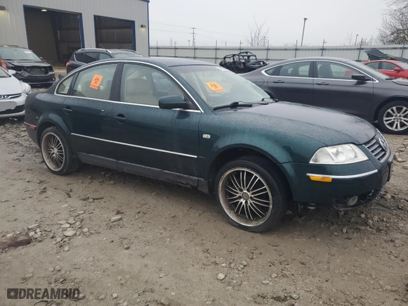 2002 Volkswagen Passat GLS with VIN WVWPD63B62P032822, listed as a Copart auction lot 82178674 with 0 mi miles and Non Repairable. Bid and sale history available at carsss.com. Image 4.