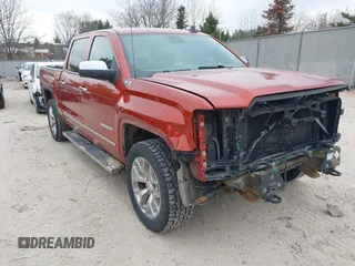 2015 GMC Sierra 1500 SLT with VIN 3GTU2VEC9FG194995, listed as a IAAI auction lot 41998622 with 145,437 mi miles and . Bid and sale history available at DreamBid. Image 1.