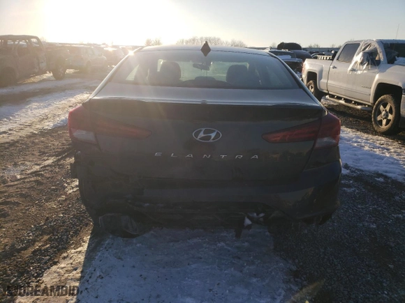 2019 Hyundai Elantra SEL with VIN 5NPD84LF7KH458254, listed as a Copart auction lot 46421135 with 132,266 mi miles and Salvage Title. Bid and sale history available at carsss.com. Image 6.