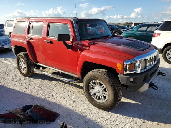 2008 Hummer H3 SUV with VIN 5GTEN13E488111242, listed as a Copart auction lot 78488954 with 0 mi miles and Salvage Title. Bid and sale history available at carsss.com. Image 4.