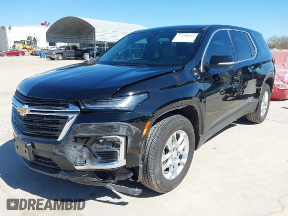 2023 Chevrolet Traverse LS with VIN 1GNERFKW7PJ337535, listed as a IAAI auction lot 41750104 with 11,816 mi miles. Bid and sale history available at carsss.com. Image 2.