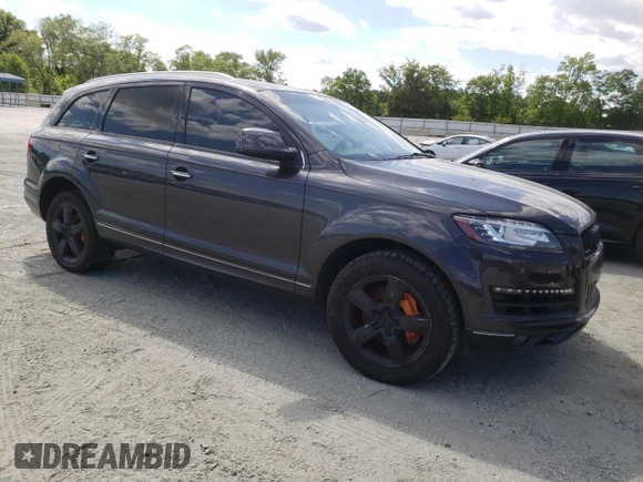 2015 Audi Q7 Premium Plus with VIN WA1LGAFEXFD019247, listed as a Copart auction lot 56063245 with 183,825 mi miles and Clean Title. Bid and sale history available at DreamBid. Image 4.