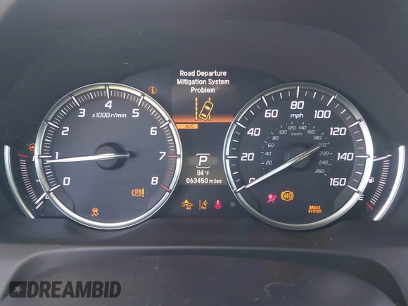2019 Acura TLX with VIN 19UUB1F39KA011290, listed as a IAAI auction lot 42110094 with 63,450 mi miles and . Bid and sale history available at carsss.com. Image 7.